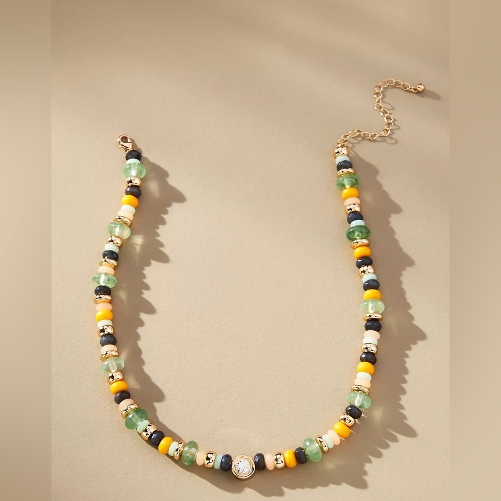 Nwt Mixed Beaded Necklace